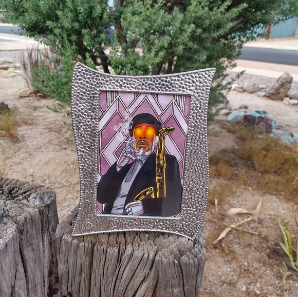 Johnny Hodges Classic Jazz Saxophone Art Deco Cyborg Art Print - Picture 1 of 1